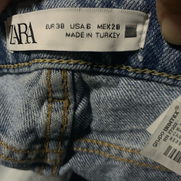 Zara Ripped Wide Leg Jeans - Picture 6 of 12